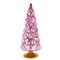 Craftoutlet.Com 7.0 Inch Colored Large Pink Hue Glass Tree Christmas Decorative Tree , Multi Seasonal Decor Decorative Holiday Decor